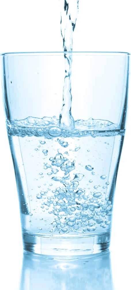Water in a glass