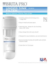 Brita Pro undersink water filter