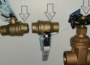 Exercise those water supply and water filter valves