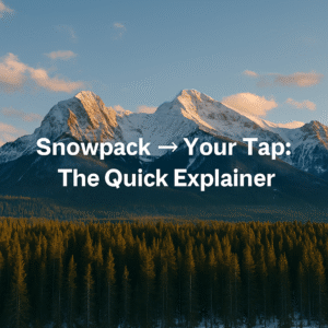 Snowpack → Your Tap: The Quick Explainer