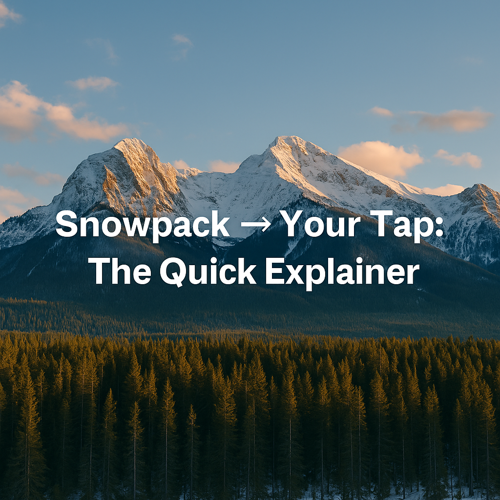 Snowpack → Your Tap: The Quick Explainer